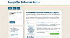 Desktop Screenshot of informationtechnologydegree.com