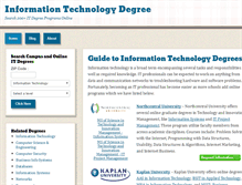 Tablet Screenshot of informationtechnologydegree.com
